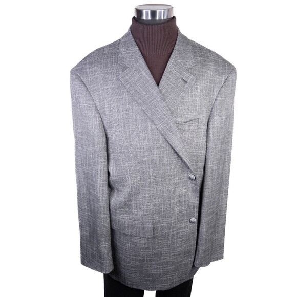Oak Hill Cotton Blazer Mens 2XL (50R 52R) Sports Coat Jacket Blazer Gray - Picture 2 of 14